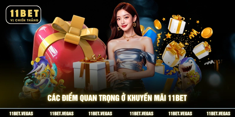 Các điểm quan trọng ở khuyến mãi 11BET