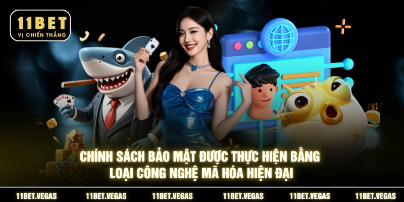 Chính sách bảo mật được thực hiện bằng loại công nghệ mã hóa hiện đại