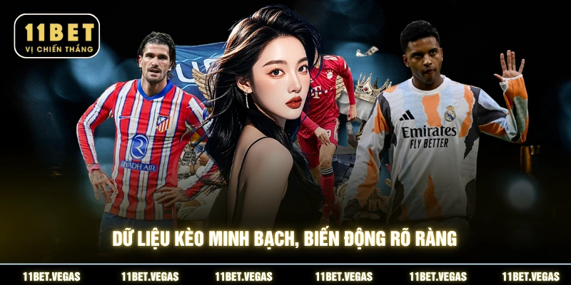 Dữ liệu kèo minh bạch, biến động rõ ràng