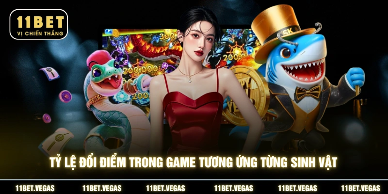 Tỷ lệ đổi điểm trong game tương ứng từng sinh vật